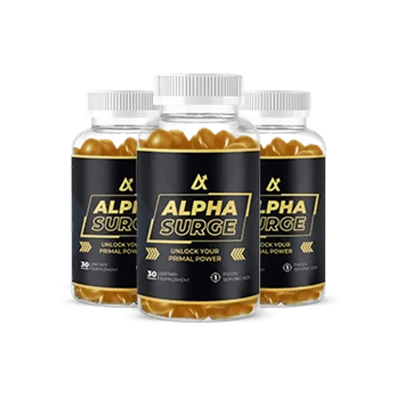Alpha Surge Men's Wellness Health — 3 Bottle / 90 Day Pack
